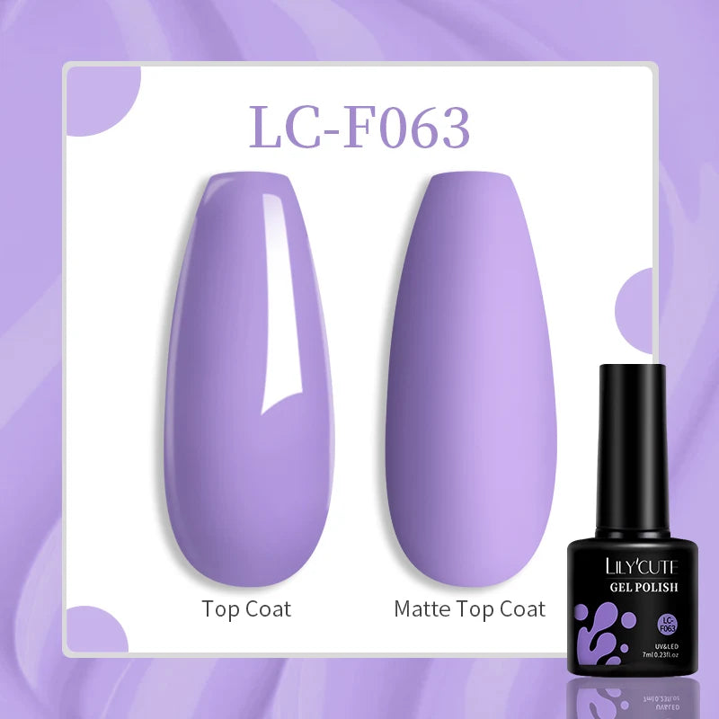 LILYCUTE 129 Colors 7ML Nail Gel Polish Nail Supplies Vernis
