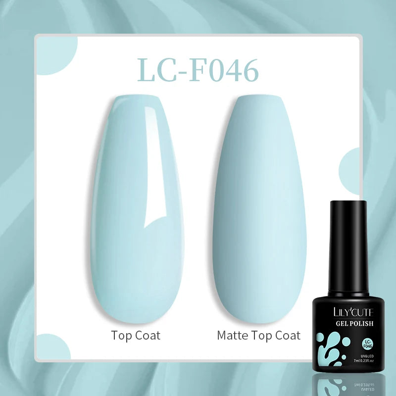 LILYCUTE 129 Colors 7ML Nail Gel Polish Nail Supplies Vernis