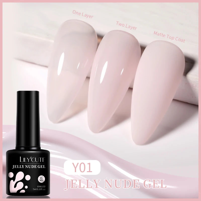 LILYCUTE 129 Colors 7ML Nail Gel Polish Nail Supplies Vernis