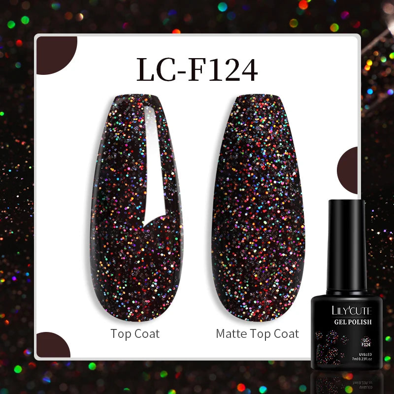 LILYCUTE 129 Colors 7ML Nail Gel Polish Nail Supplies Vernis