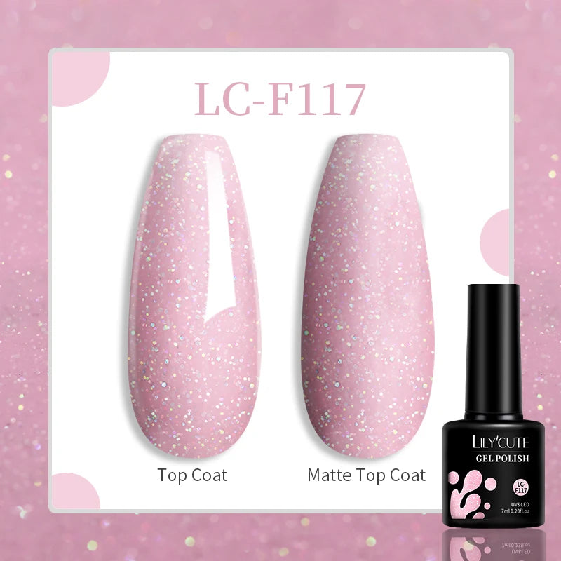 LILYCUTE 129 Colors 7ML Nail Gel Polish Nail Supplies Vernis