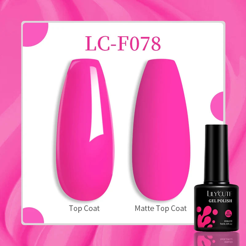 LILYCUTE 129 Colors 7ML Nail Gel Polish Nail Supplies Vernis