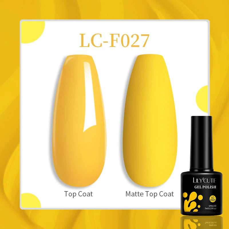 LILYCUTE 129 Colors 7ML Nail Gel Polish Nail Supplies Vernis