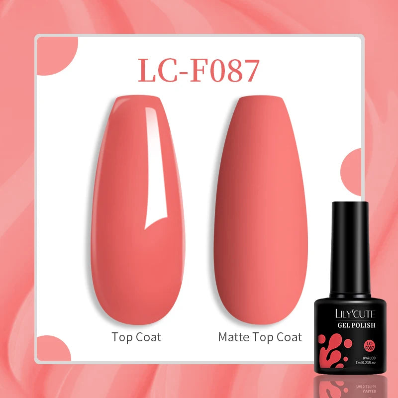 LILYCUTE 129 Colors 7ML Nail Gel Polish Nail Supplies Vernis