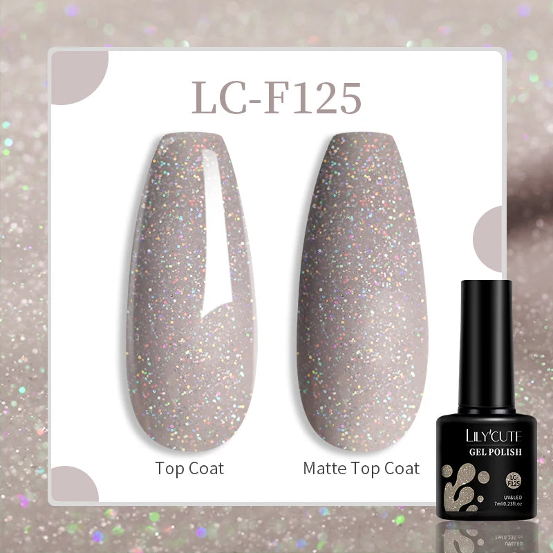 LILYCUTE 129 Colors 7ML Nail Gel Polish Nail Supplies Vernis