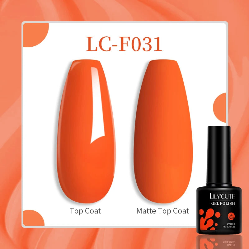 LILYCUTE 129 Colors 7ML Nail Gel Polish Nail Supplies Vernis