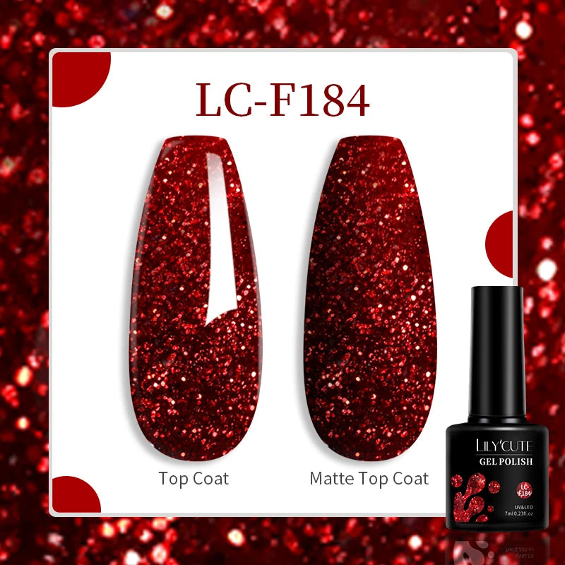 LILYCUTE 129 Colors 7ML Nail Gel Polish Nail Supplies Vernis