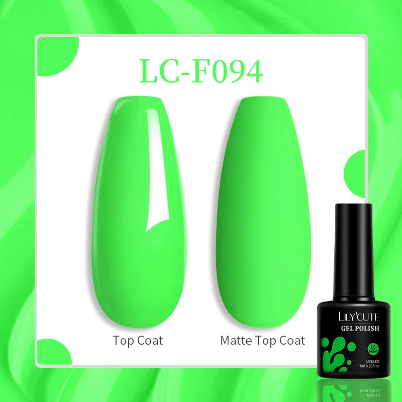 LILYCUTE 129 Colors 7ML Nail Gel Polish Nail Supplies Vernis