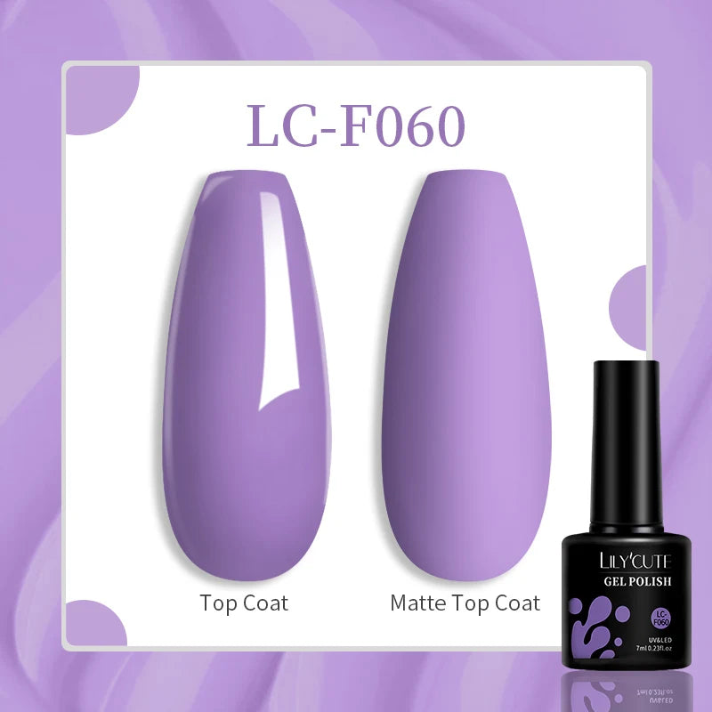 LILYCUTE 129 Colors 7ML Nail Gel Polish Nail Supplies Vernis