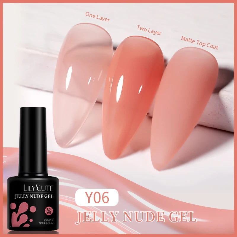 LILYCUTE 129 Colors 7ML Nail Gel Polish Nail Supplies Vernis