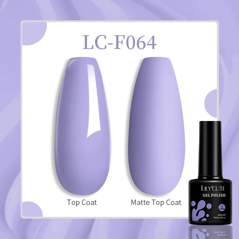 LILYCUTE 129 Colors 7ML Nail Gel Polish Nail Supplies Vernis