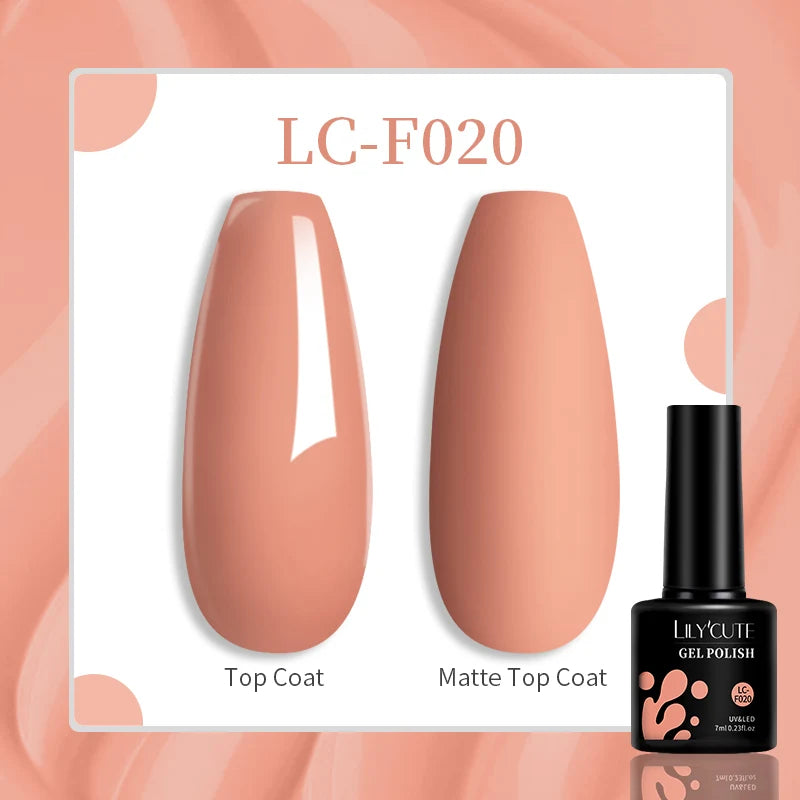 LILYCUTE 129 Colors 7ML Nail Gel Polish Nail Supplies Vernis