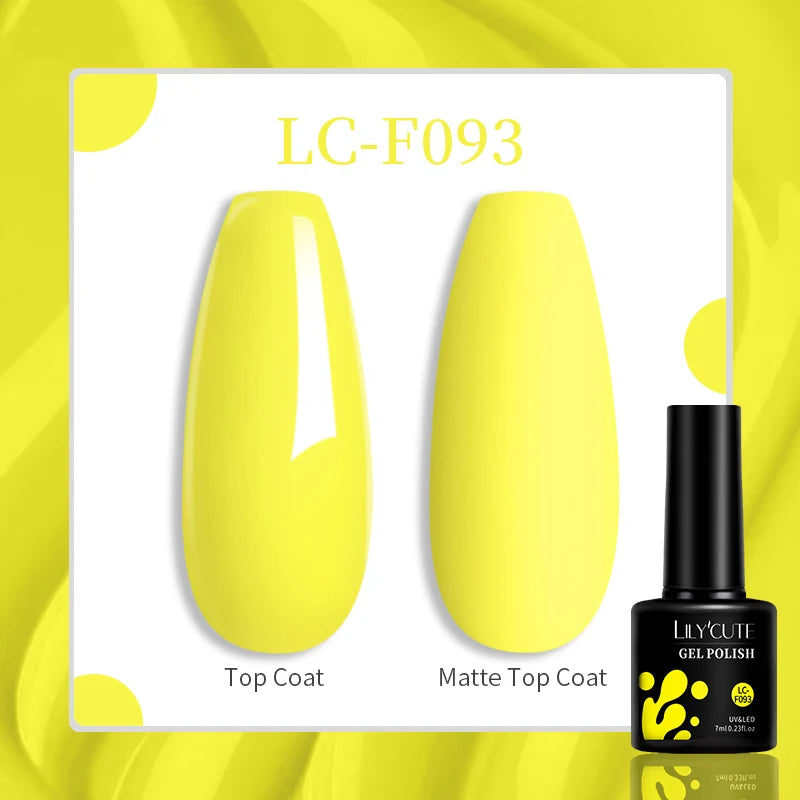 LILYCUTE 129 Colors 7ML Nail Gel Polish Nail Supplies Vernis