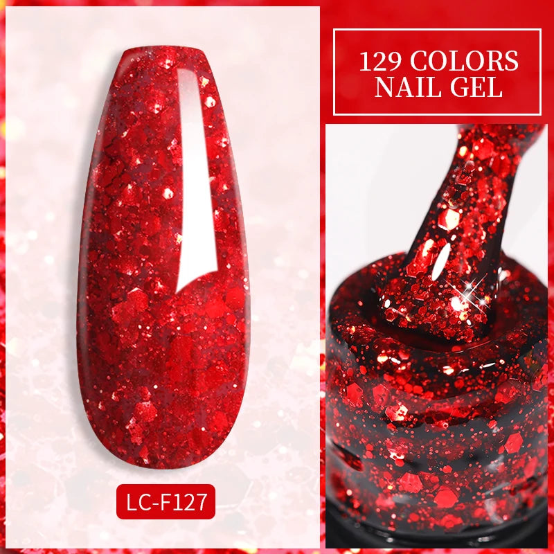 LILYCUTE 129 Colors 7ML Nail Gel Polish Nail Supplies Vernis