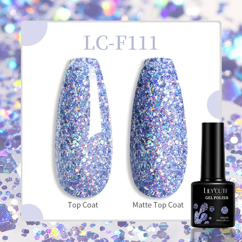 LILYCUTE 129 Colors 7ML Nail Gel Polish Nail Supplies Vernis