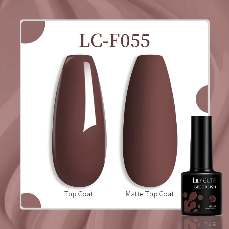 LILYCUTE 129 Colors 7ML Nail Gel Polish Nail Supplies Vernis