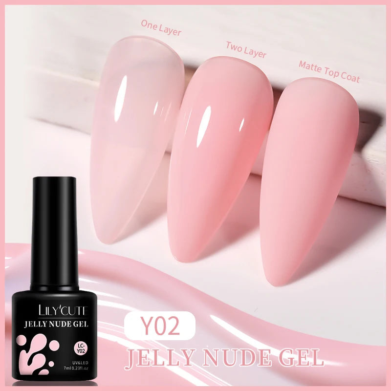 LILYCUTE 129 Colors 7ML Nail Gel Polish Nail Supplies Vernis
