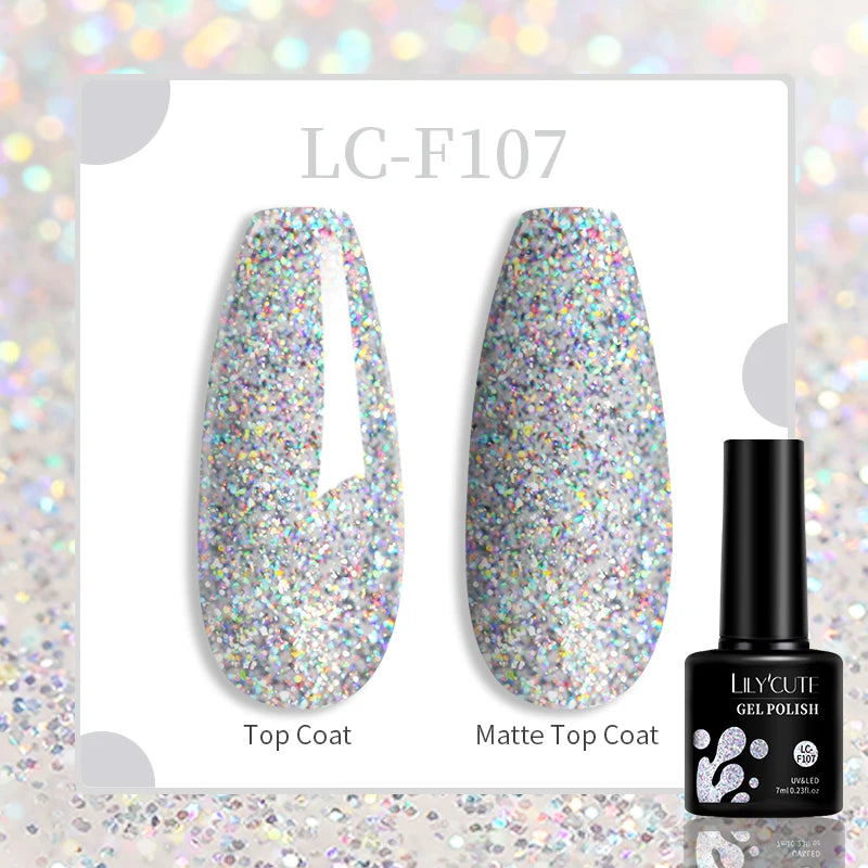 LILYCUTE 129 Colors 7ML Nail Gel Polish Nail Supplies Vernis