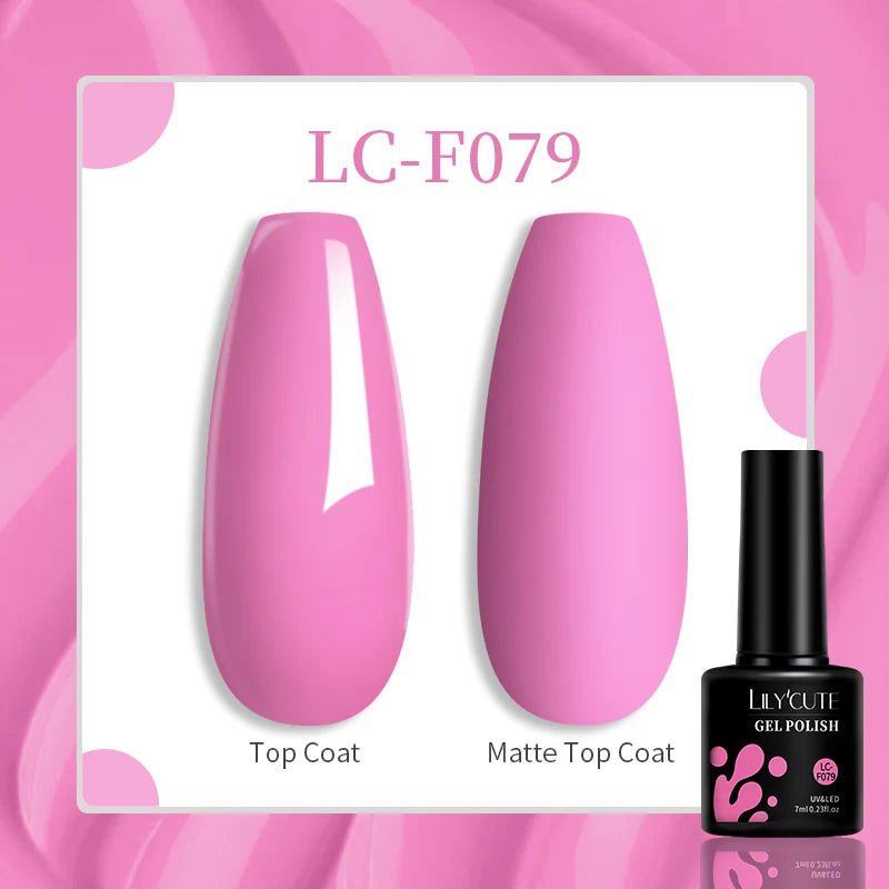 LILYCUTE 129 Colors 7ML Nail Gel Polish Nail Supplies Vernis