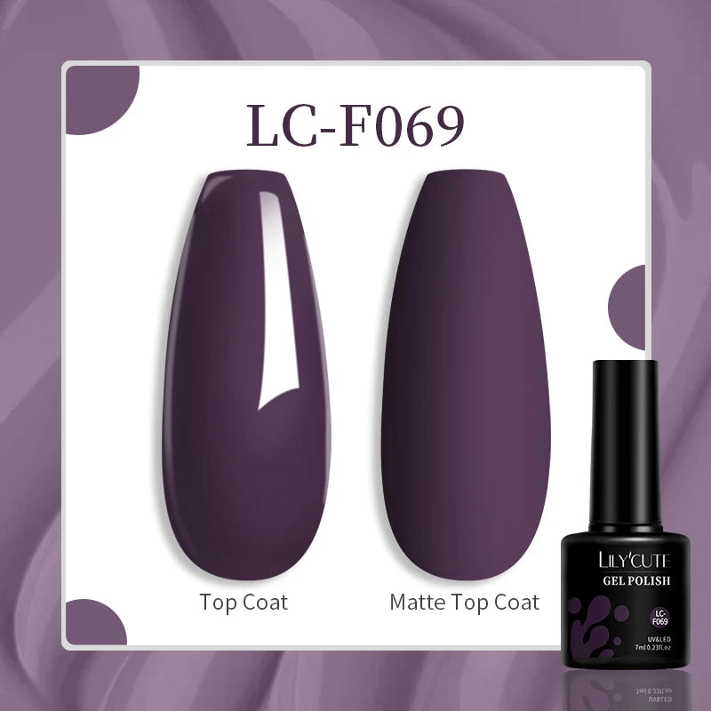LILYCUTE 129 Colors 7ML Nail Gel Polish Nail Supplies Vernis