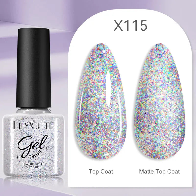 LILYCUTE 129 Colors 7ML Nail Gel Polish Nail Supplies Vernis