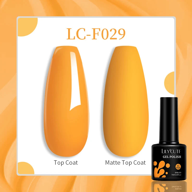 LILYCUTE 129 Colors 7ML Nail Gel Polish Nail Supplies Vernis