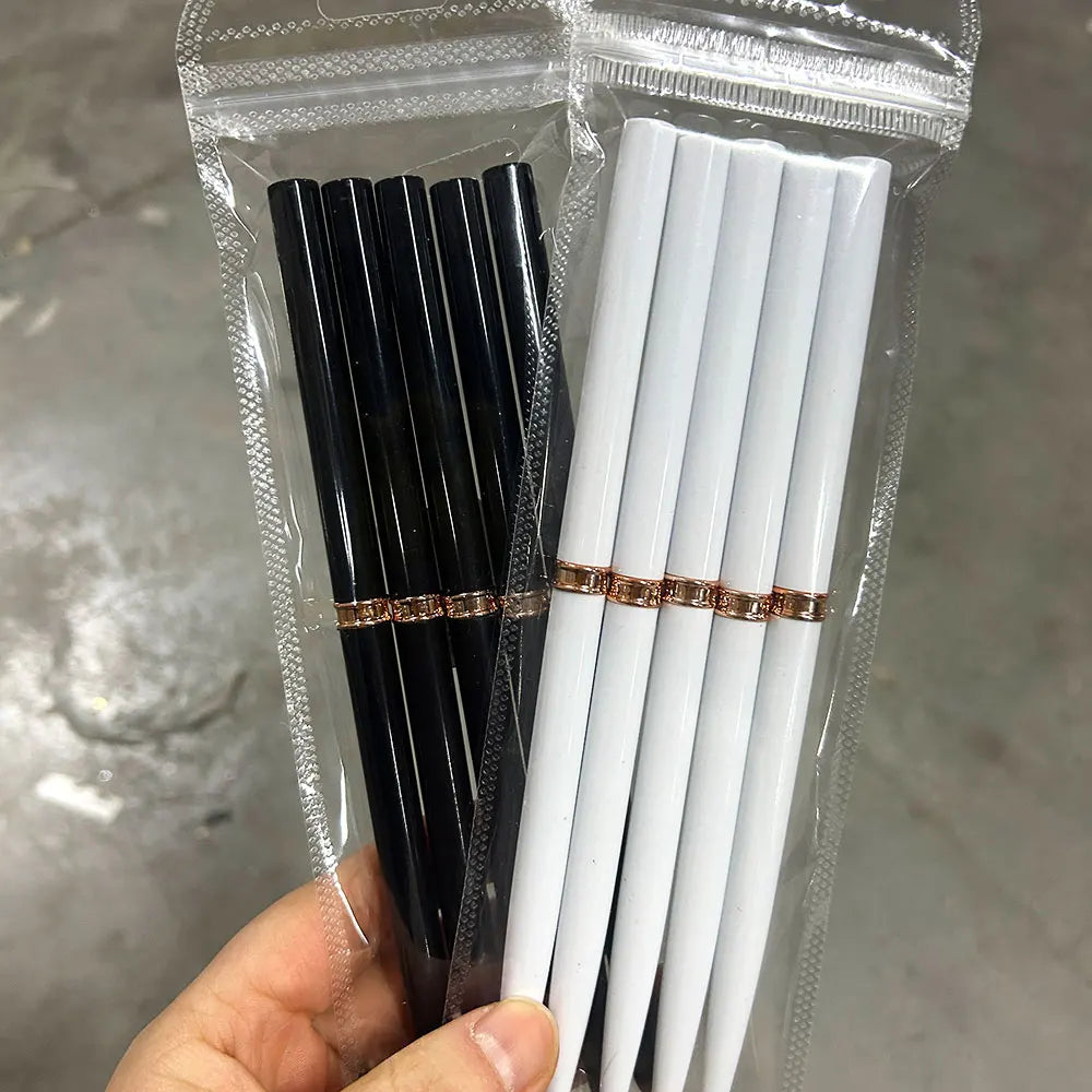 5/10pcs Pink/Black Nail Art Liner/Painting Brushes Ultra-thin Line