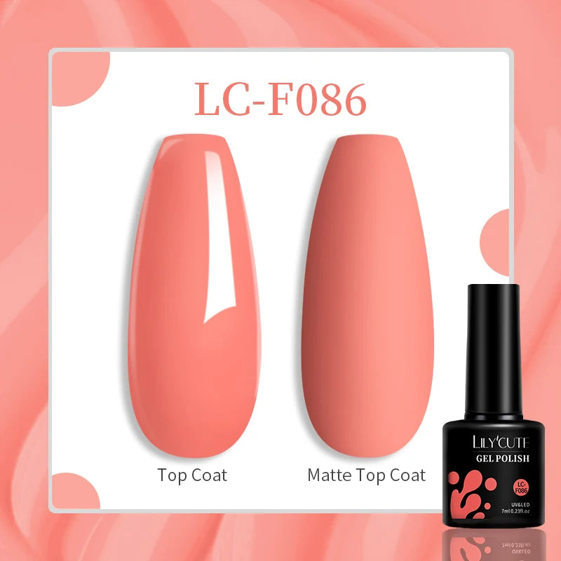 LILYCUTE 129 Colors 7ML Nail Gel Polish Nail Supplies Vernis