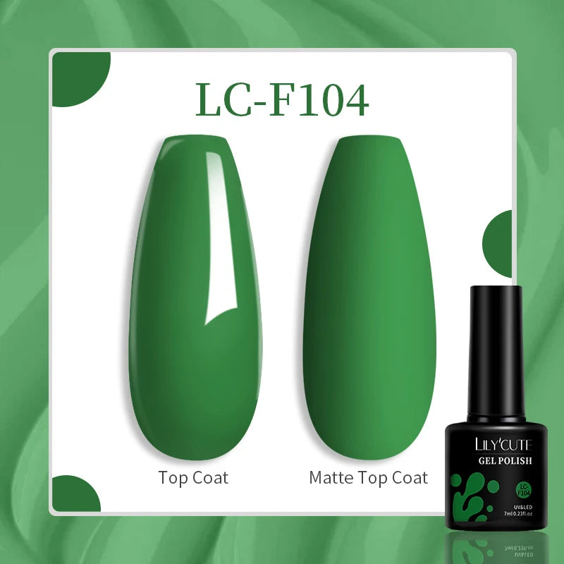 LILYCUTE 129 Colors 7ML Nail Gel Polish Nail Supplies Vernis