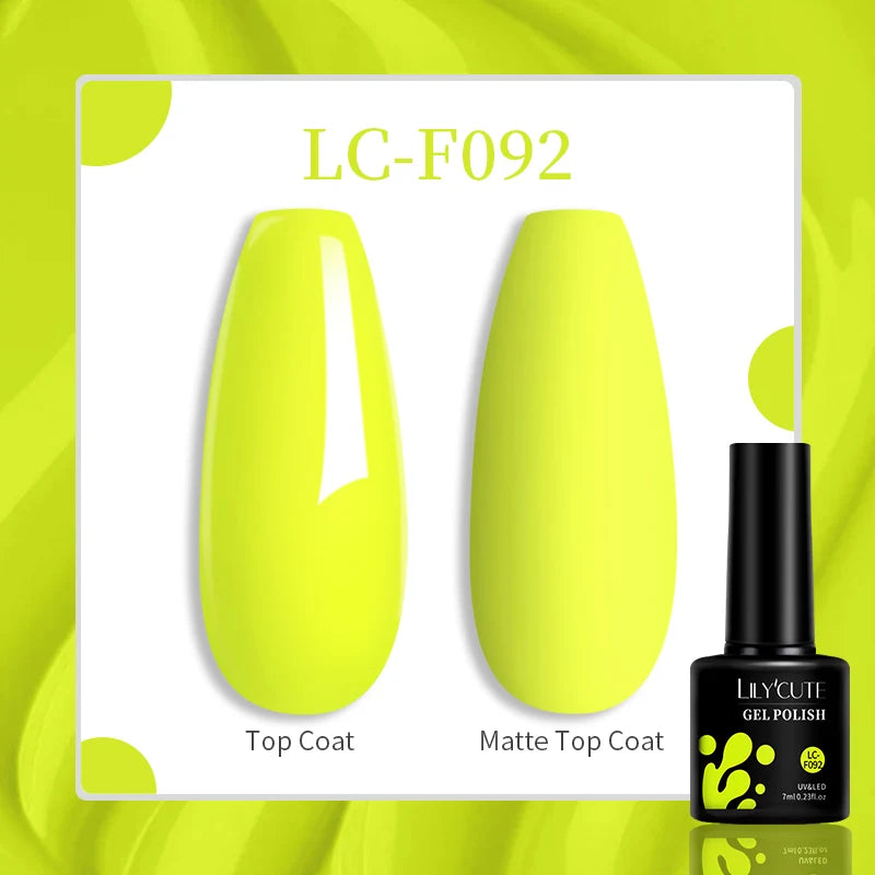 LILYCUTE 129 Colors 7ML Nail Gel Polish Nail Supplies Vernis