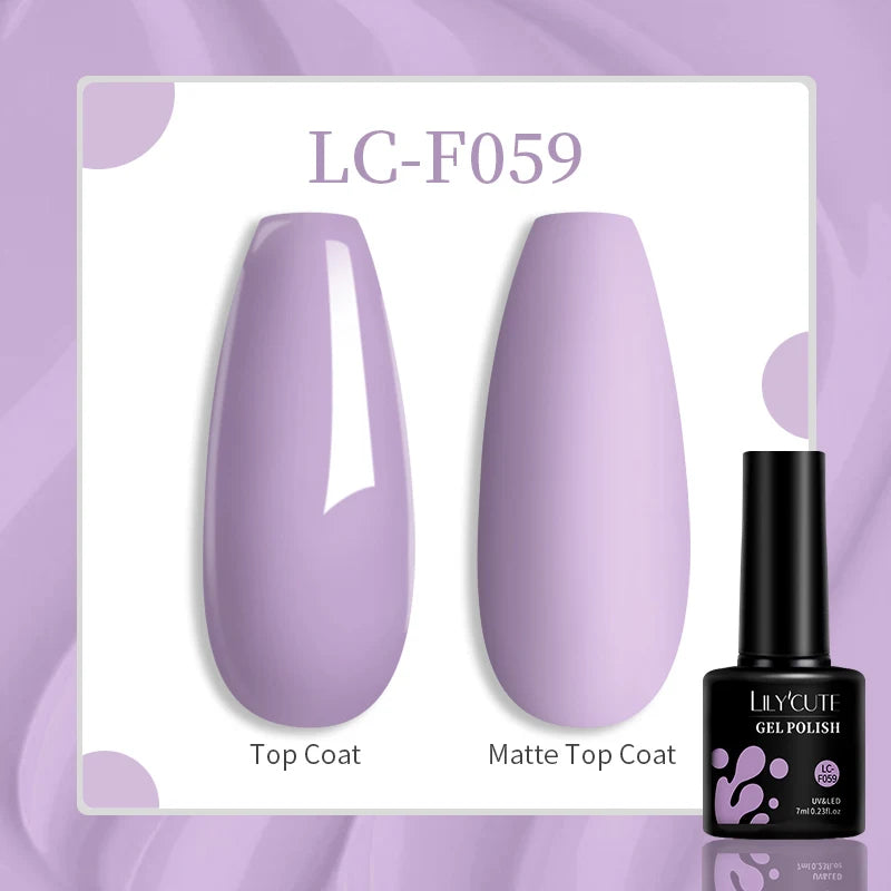 LILYCUTE 129 Colors 7ML Nail Gel Polish Nail Supplies Vernis
