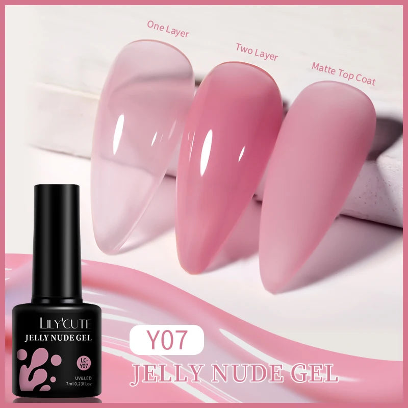LILYCUTE 129 Colors 7ML Nail Gel Polish Nail Supplies Vernis