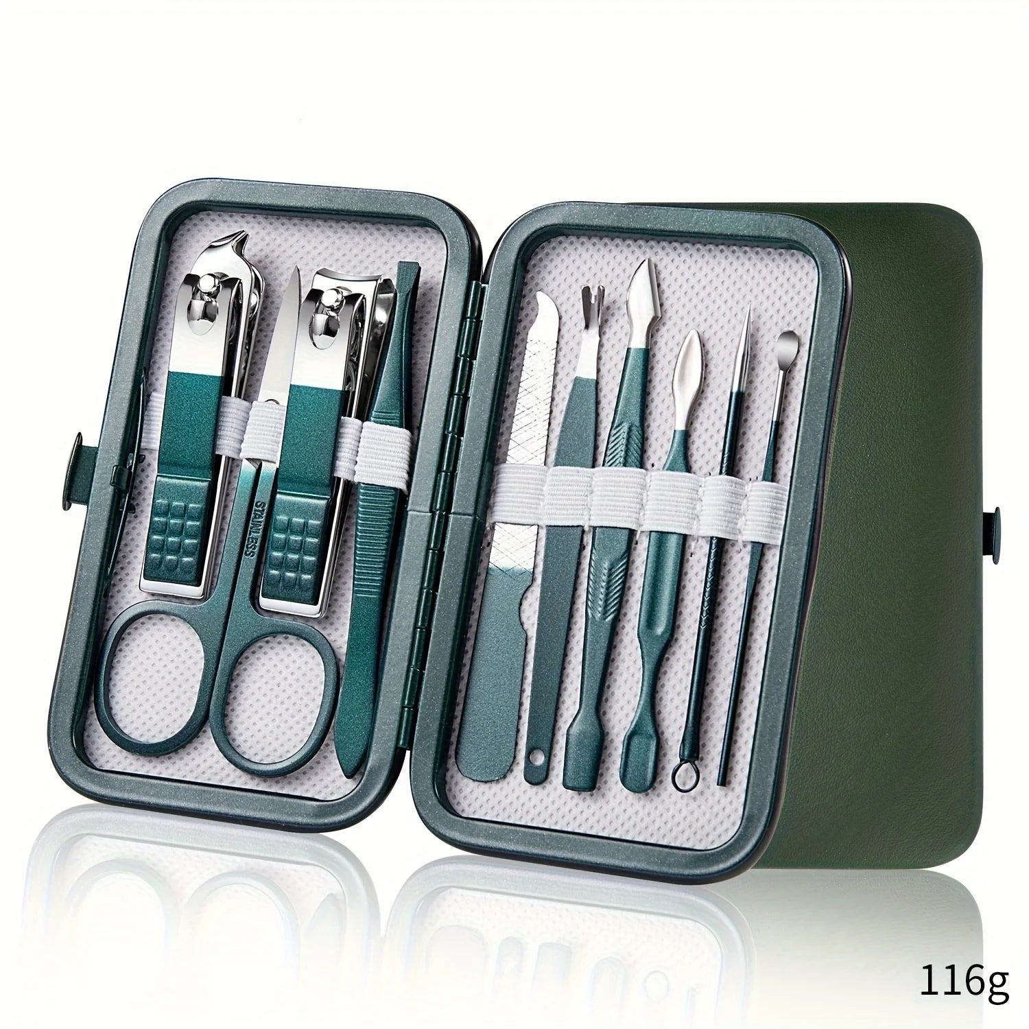 Professional 7/10/12/18 Piece Nail Care Kit Stainless Steel Manicure