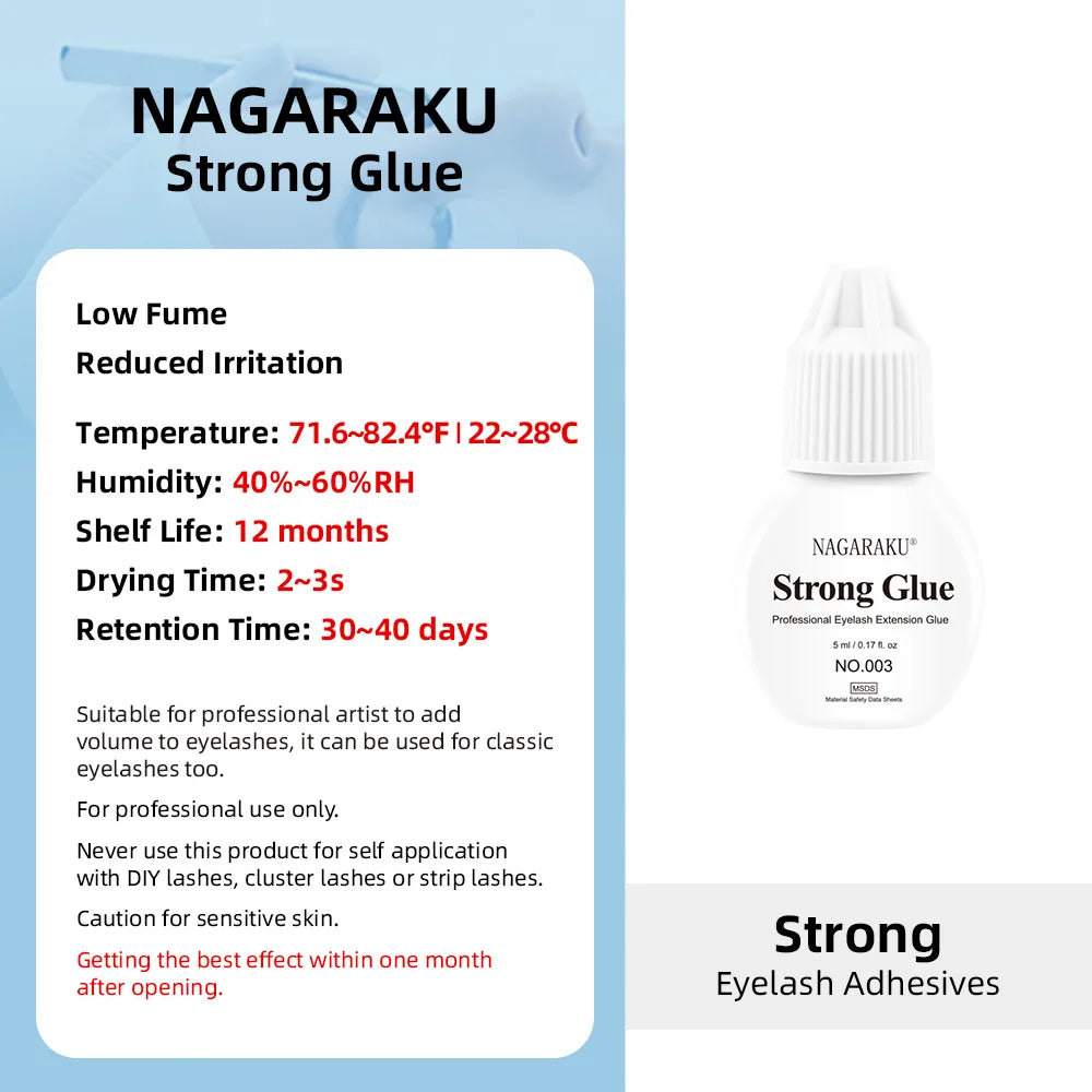 NAGARAKU Eyelash Glue Primer  Adhesive Hardener Remover Glue