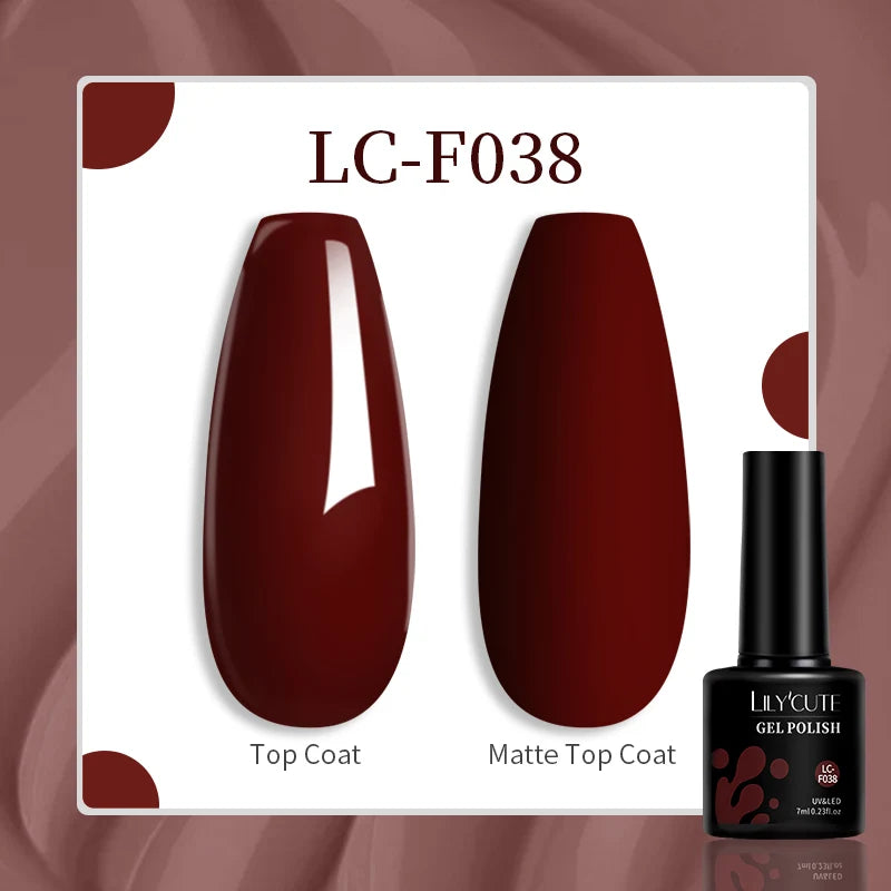 LILYCUTE 129 Colors 7ML Nail Gel Polish Nail Supplies Vernis