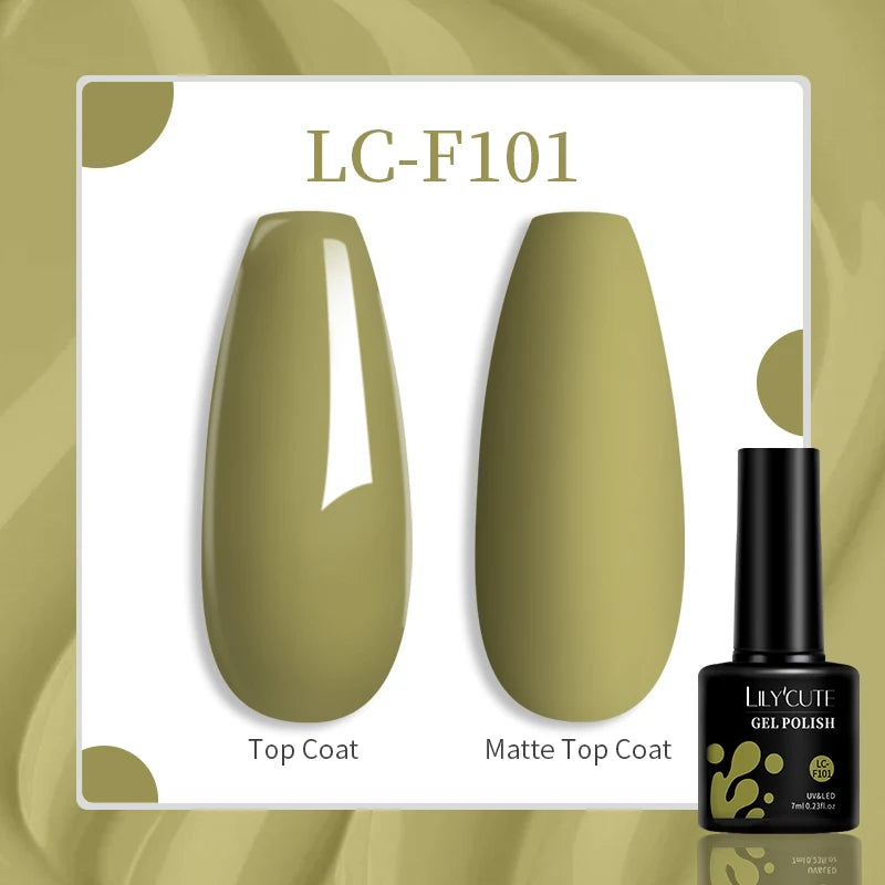 LILYCUTE 129 Colors 7ML Nail Gel Polish Nail Supplies Vernis