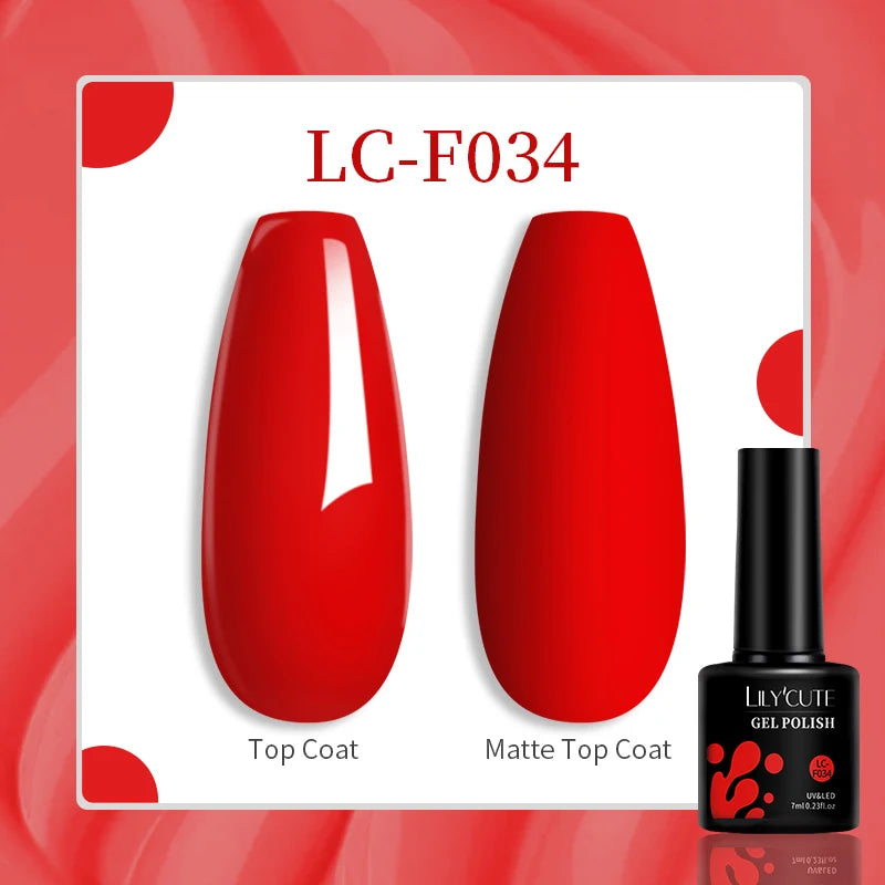 LILYCUTE 129 Colors 7ML Nail Gel Polish Nail Supplies Vernis