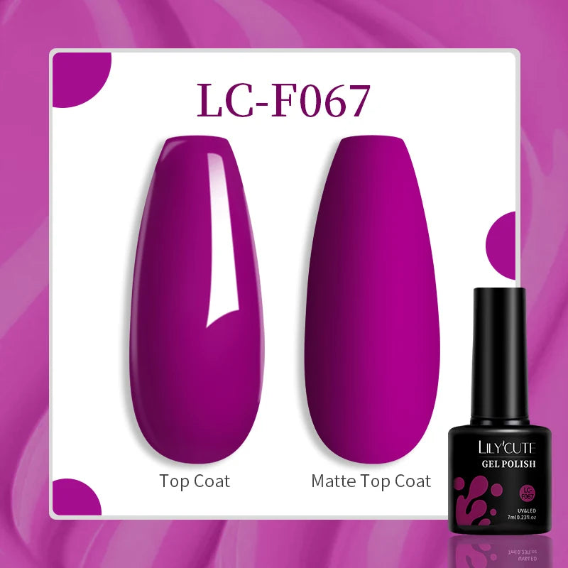 LILYCUTE 129 Colors 7ML Nail Gel Polish Nail Supplies Vernis