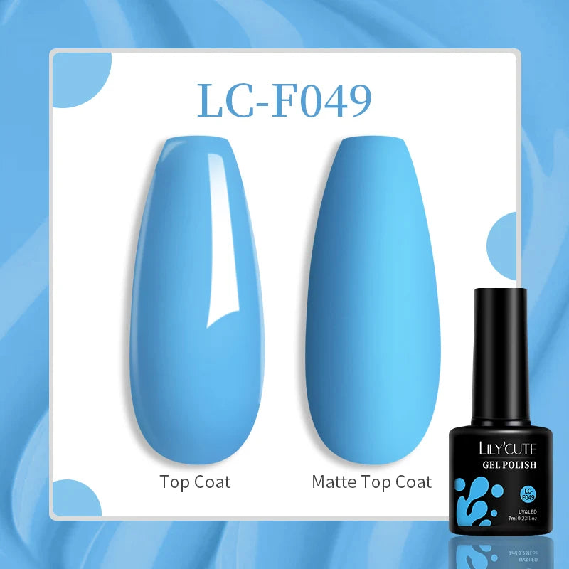 LILYCUTE 129 Colors 7ML Nail Gel Polish Nail Supplies Vernis