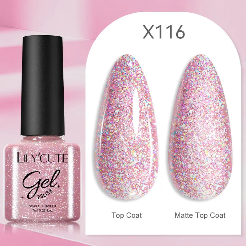 LILYCUTE 129 Colors 7ML Nail Gel Polish Nail Supplies Vernis