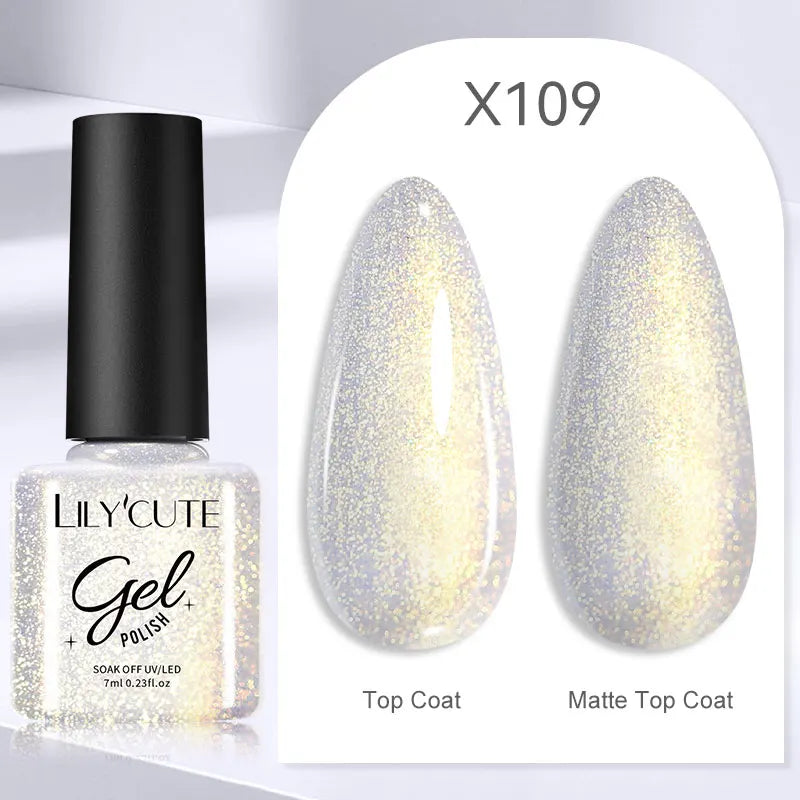 LILYCUTE 129 Colors 7ML Nail Gel Polish Nail Supplies Vernis