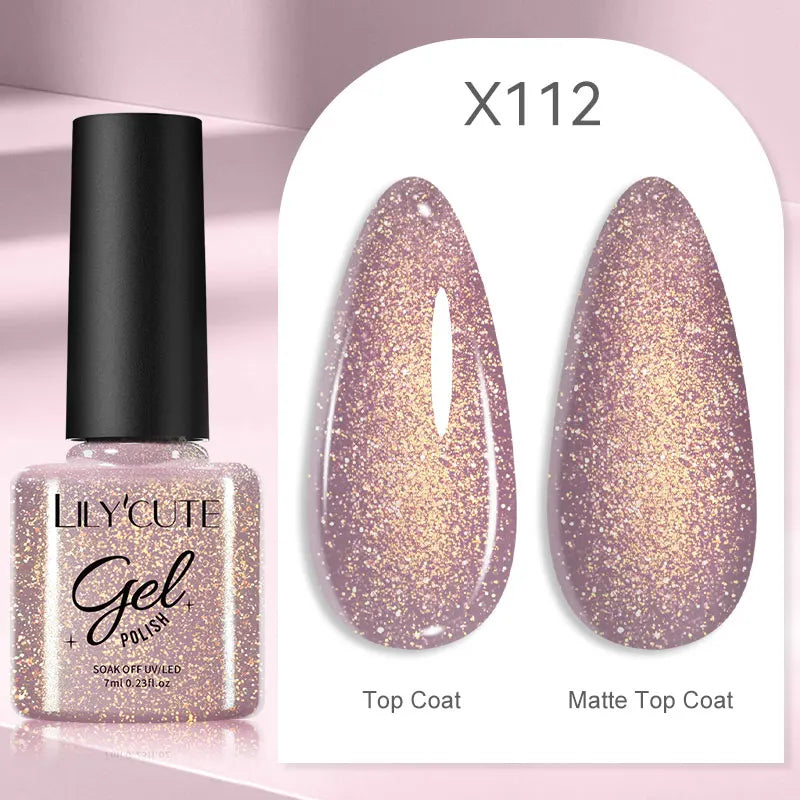 LILYCUTE 129 Colors 7ML Nail Gel Polish Nail Supplies Vernis