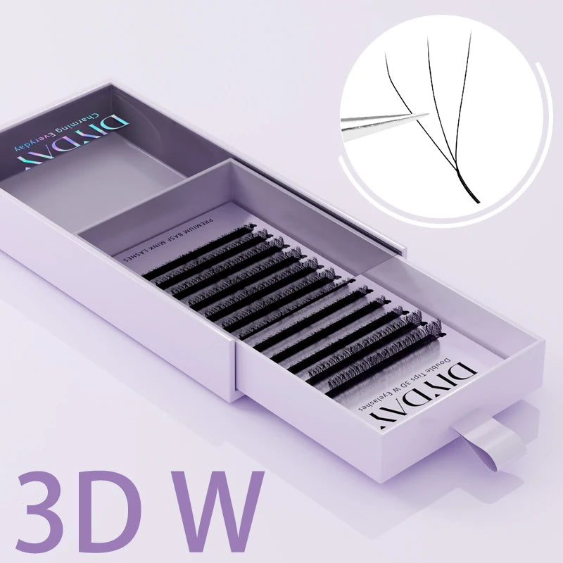 DIYDAY W Shape Eyelashes Extensions W Shaped Bloom