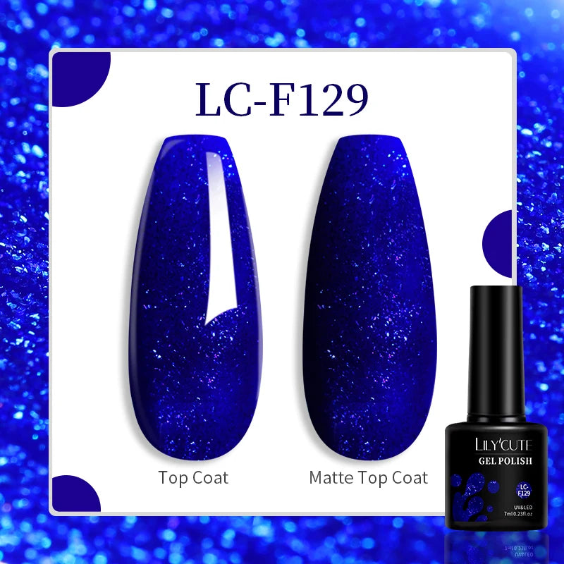 LILYCUTE 129 Colors 7ML Nail Gel Polish Nail Supplies Vernis