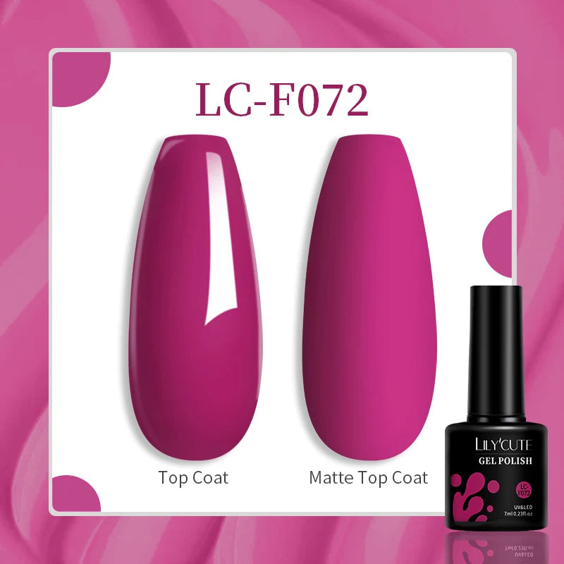 LILYCUTE 129 Colors 7ML Nail Gel Polish Nail Supplies Vernis