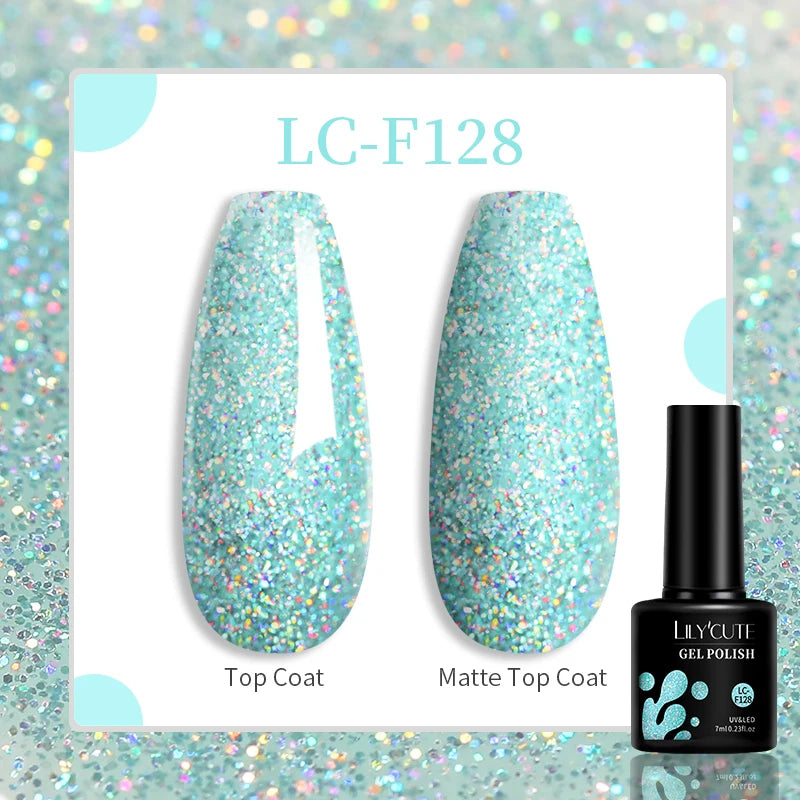 LILYCUTE 129 Colors 7ML Nail Gel Polish Nail Supplies Vernis