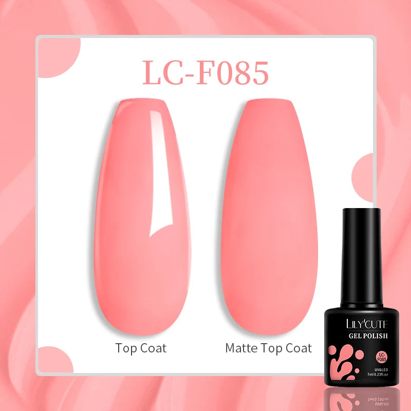 LILYCUTE 129 Colors 7ML Nail Gel Polish Nail Supplies Vernis