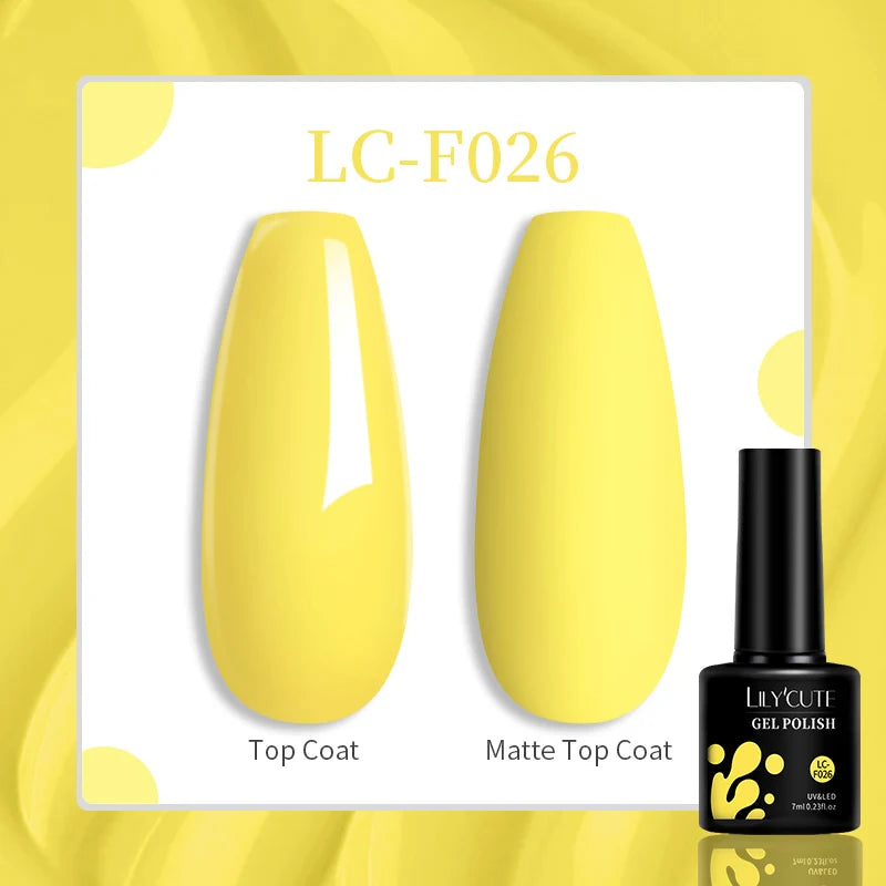 LILYCUTE 129 Colors 7ML Nail Gel Polish Nail Supplies Vernis