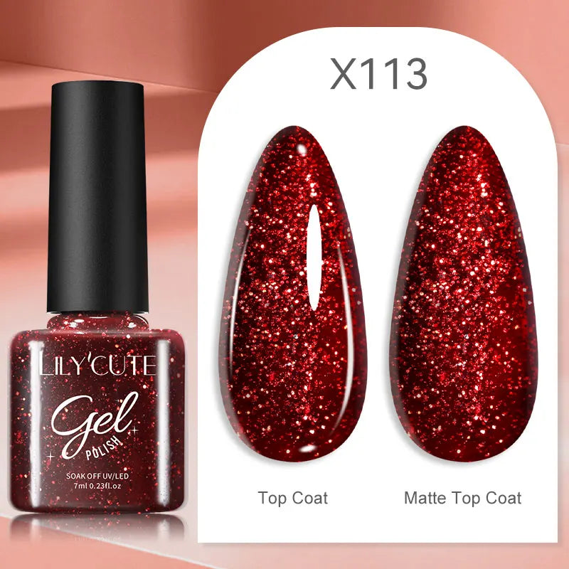 LILYCUTE 129 Colors 7ML Nail Gel Polish Nail Supplies Vernis