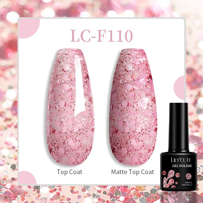 LILYCUTE 129 Colors 7ML Nail Gel Polish Nail Supplies Vernis
